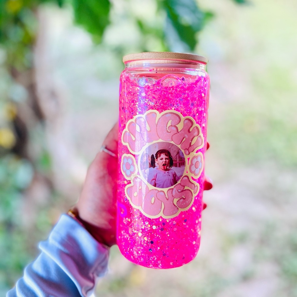 Vichy Joys Pink Glitter Tumbler